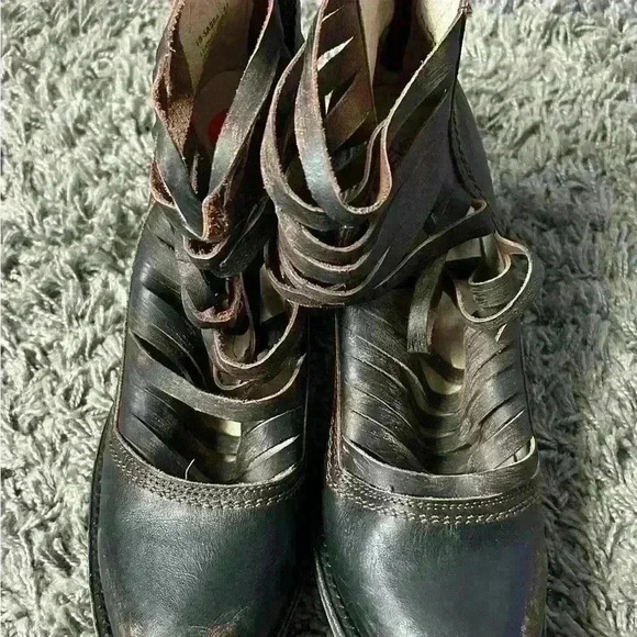 Freebird Sabra Brown Distressed Leather Boot Size 11 - Picture 10 of 12